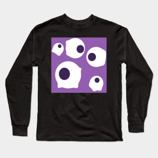 Purple and white Long Sleeve T-Shirt